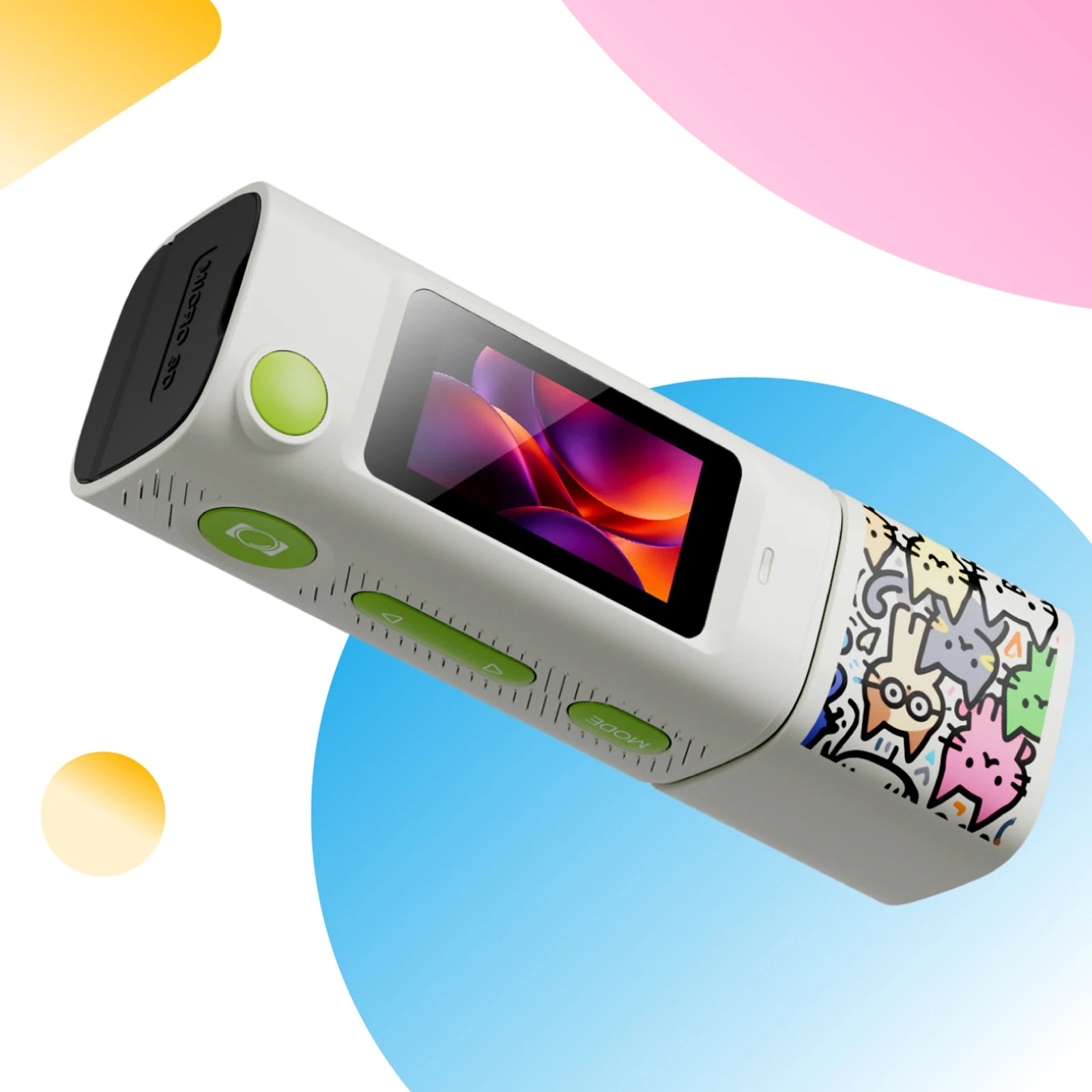 1080P 2K Digital Camera 230 Rotatable Lens Thumb Keychain Portable