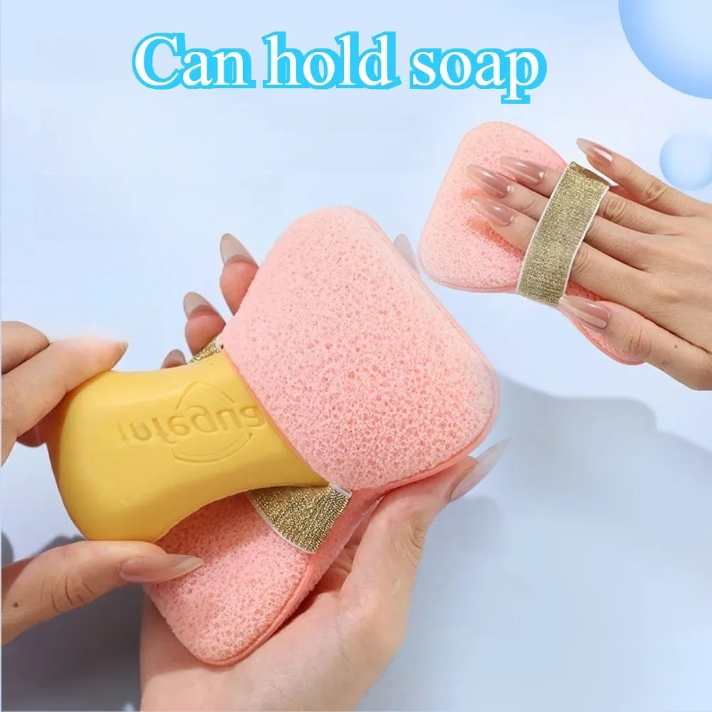 Soap Saver Foaming Mesh Bag – Exfoliating Body Scrubber Sponge Bath Scrubber Sponge Zpaxo