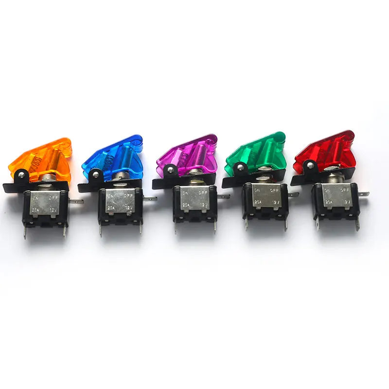 Auto Truck Illuminated Led Toggle Switch Safety Aircraft Flip Up Zpaxo