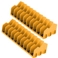 2/4 Pcs 10 Slots Plier Organizer Plastic Tool Rack with Nonslip Rubber Base Space Saving Toolbox Storage Pliers Cutters Wrenches Zpaxo Yellow -2pcs