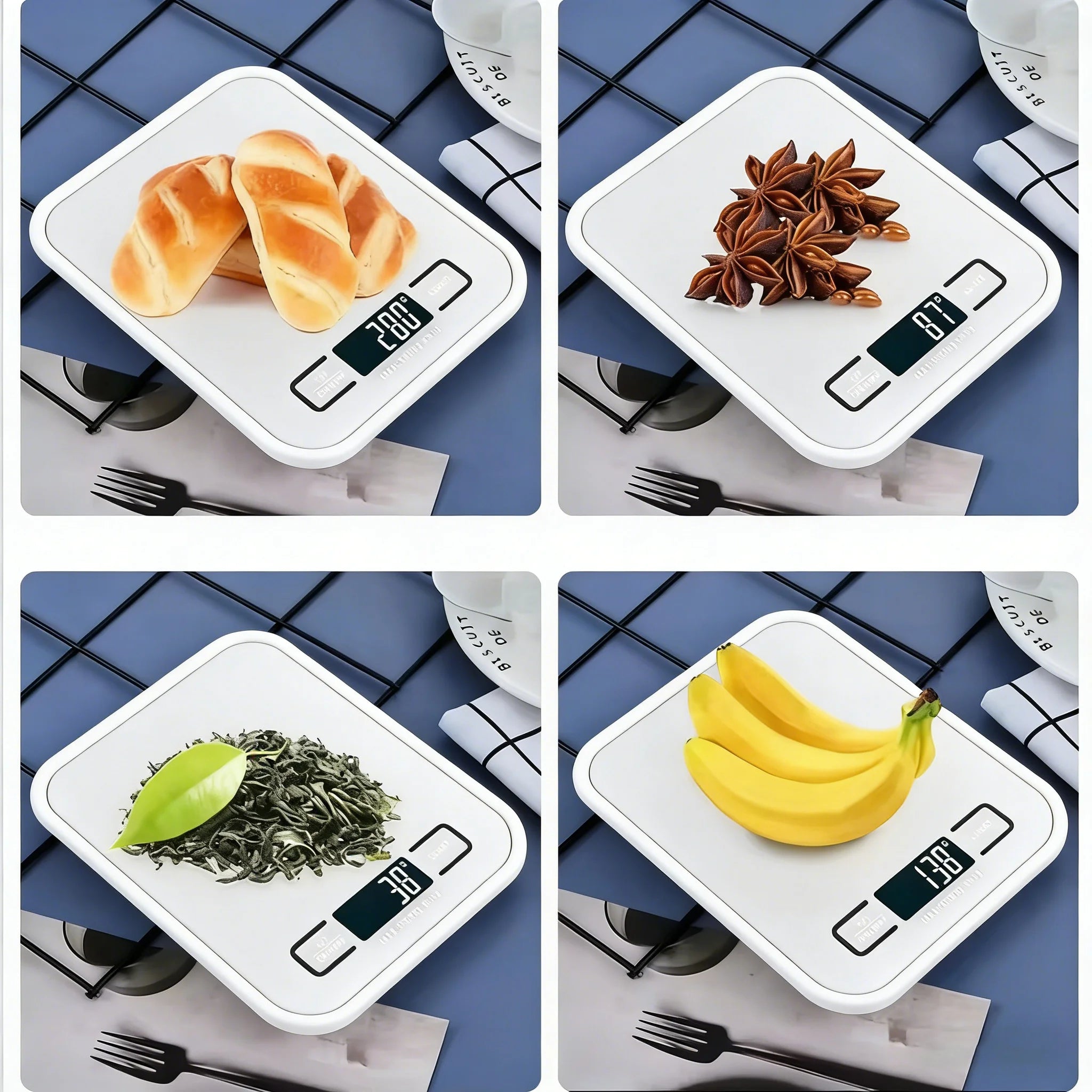 Digital Kitchen Scale LED Display 5kg/1g Stainless Steel Panel Electronic Scales Home Jewelry Food Snacks Weighing Baking Tools Zpaxo