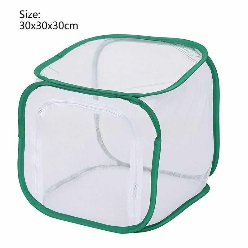 Outdoor Folding Insect Breeding Cage Butterfly Cage Hatchable Mesh Breathable Light Transmitting Insect Observation Box Cage Zpaxo GreendgeWhiteNet S