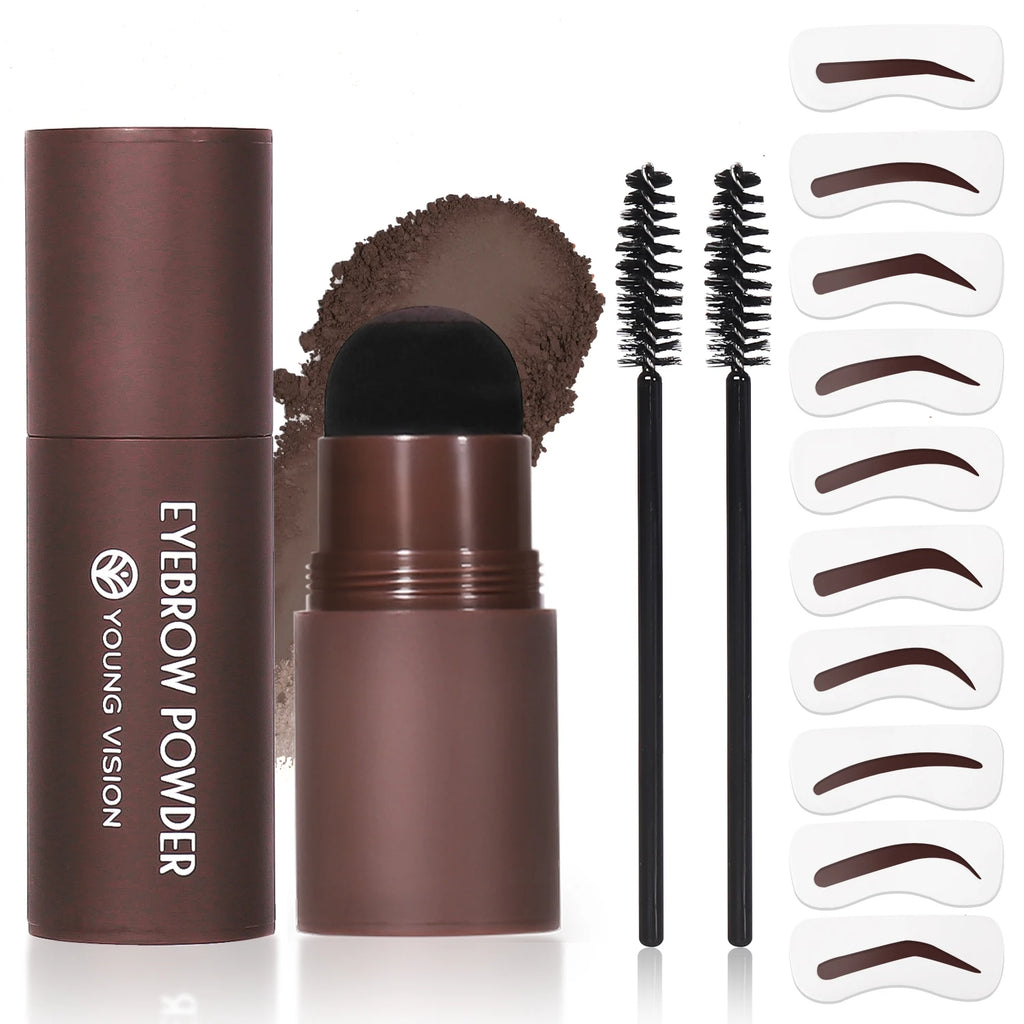 Eyebrow Stamp Waterproof Long Lasting Natural Brow Stamp Shaping Kit Shape Brow Stamp Contouring Stick Hairline Zpaxo