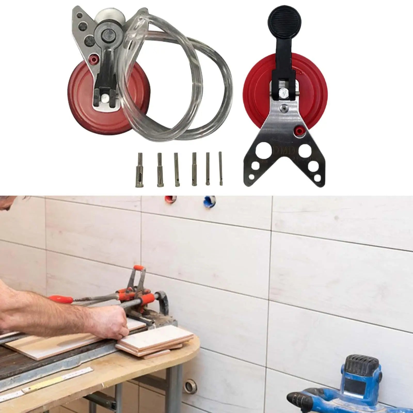 Tile Glass Openings Locator with Suction Base Accessory Tile Glass Hole Saw Core Bit Guide for Smooth Surface Granite Glass Tile Zpaxo