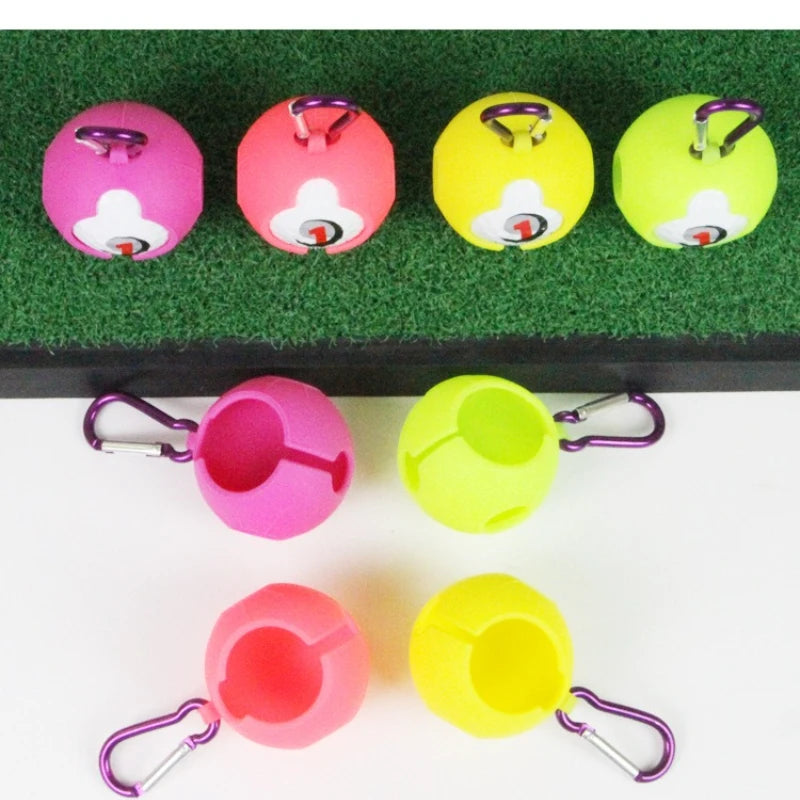Portable Golf Ball Hook Holder Protective Cover Silicone Sleeve Zpaxo