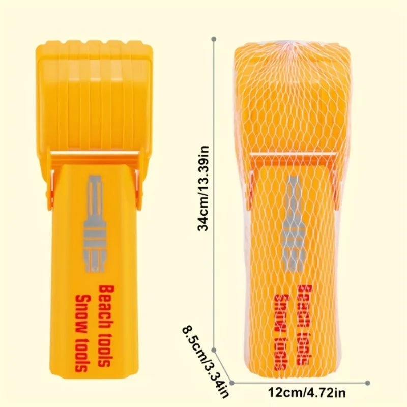 Sand Snow Shovel Vibrant Orange Beach Digging Tool Kids Adults Zpaxo 2pcs