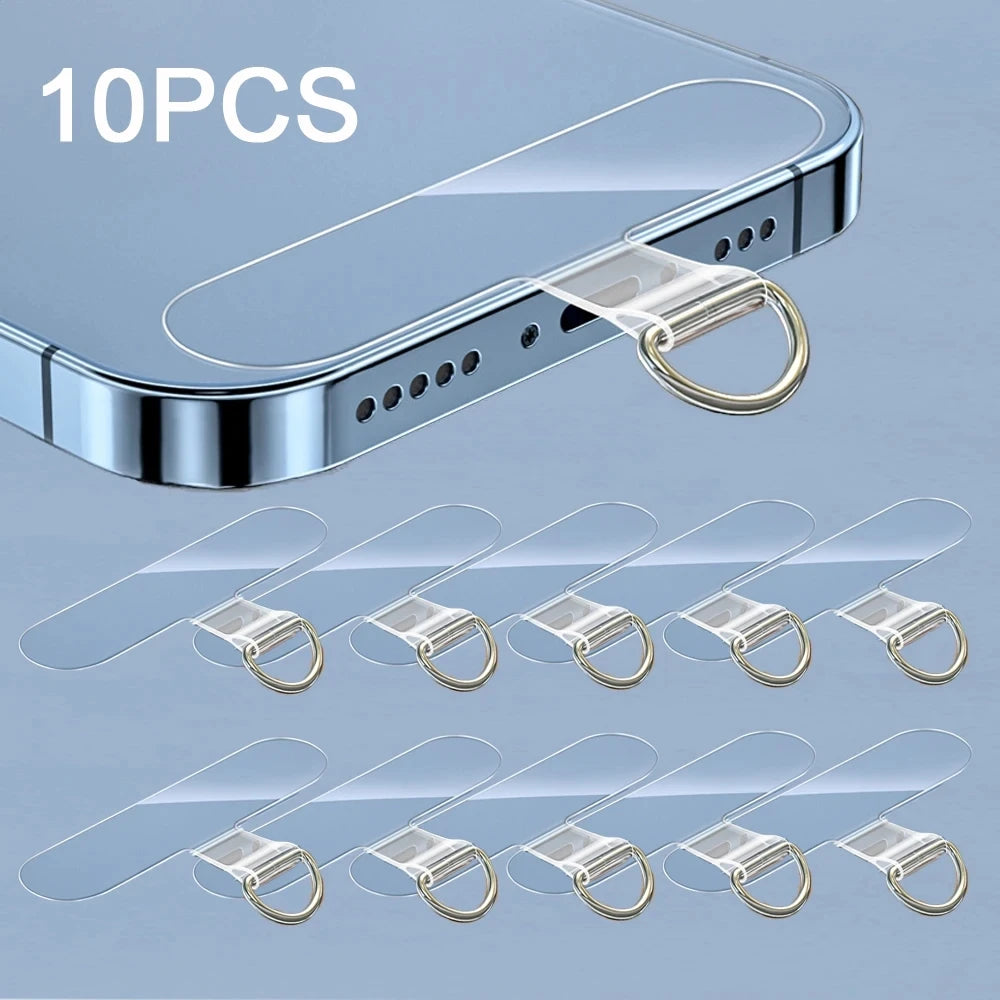 10/5/1Pcs Universal Tpu Mobile Phone Anti-lost Lanyard Card Gasket Nylon Detachable Phone Hanging Cord Strap Patch Tether Pad Zpaxo