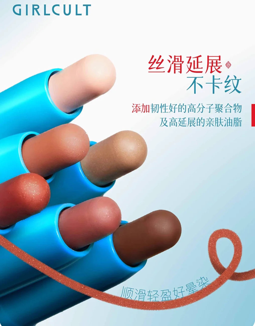 Gircult Lip Liner Pencil Lipstick Double-end Multiple Stick Soft Focus Cream to powder For Lips Cheeks Makeup Cosmetics Zpaxo