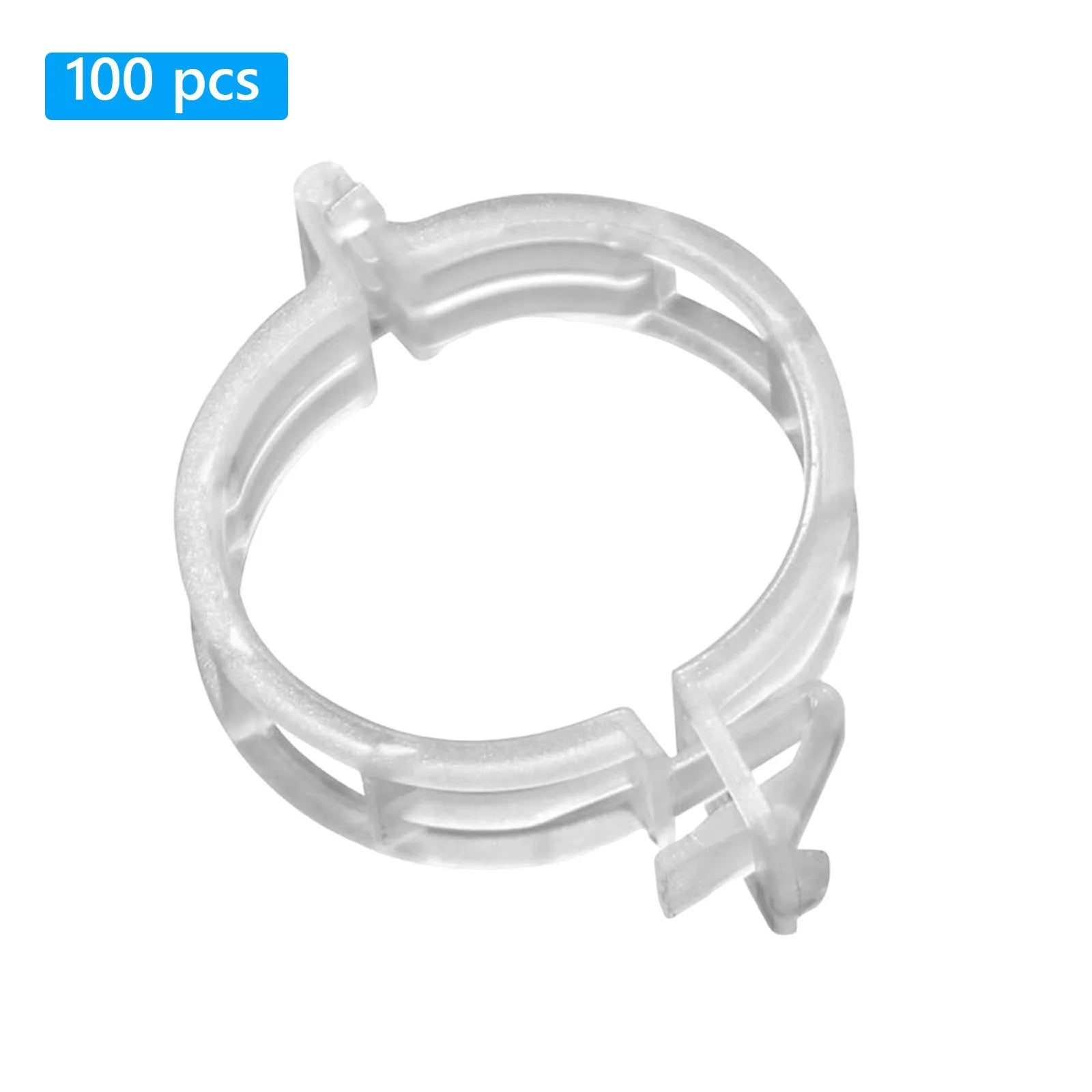 Secured Plastic Tomato Clips for Securing Garden Clips Reusable Easy To Use for Climbing Plants Grape Vine Vegetables Stems Zpaxo White 100Pcs