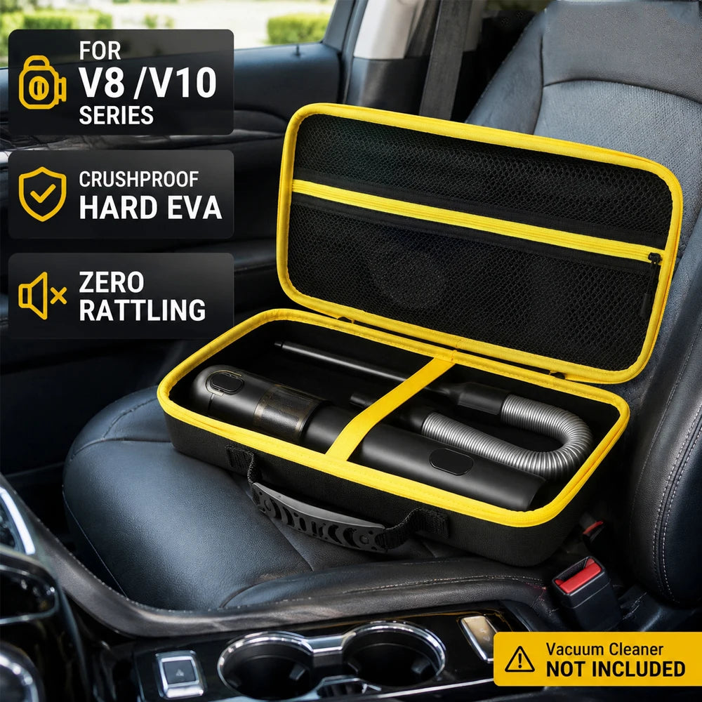 Car Vacuum Hard Case For Fanttik V8 V10 Apex Mate Bag Storage Organizer Cleaner EVA Shockproof Waterproof Protective Travel Trun Zpaxo