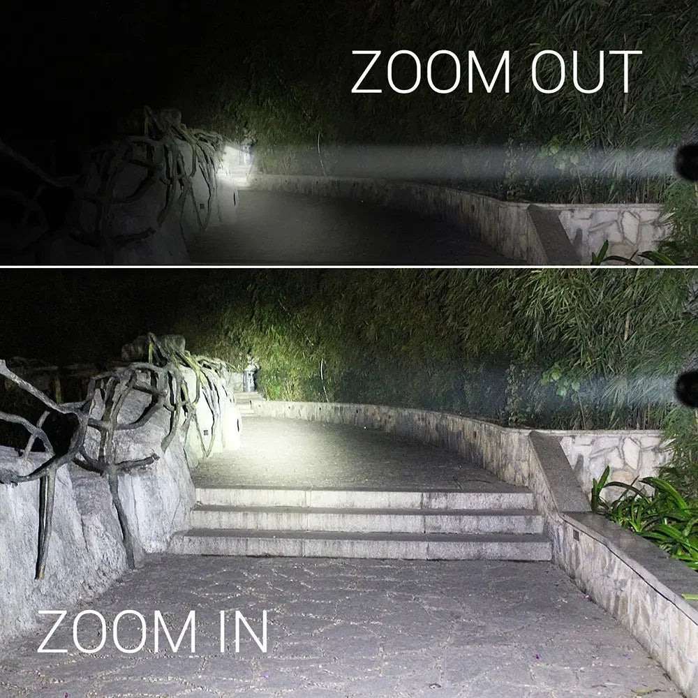 ESMARTER Mini LED Flashlight 1000 Lumen – 5 Modes, Zoomable
