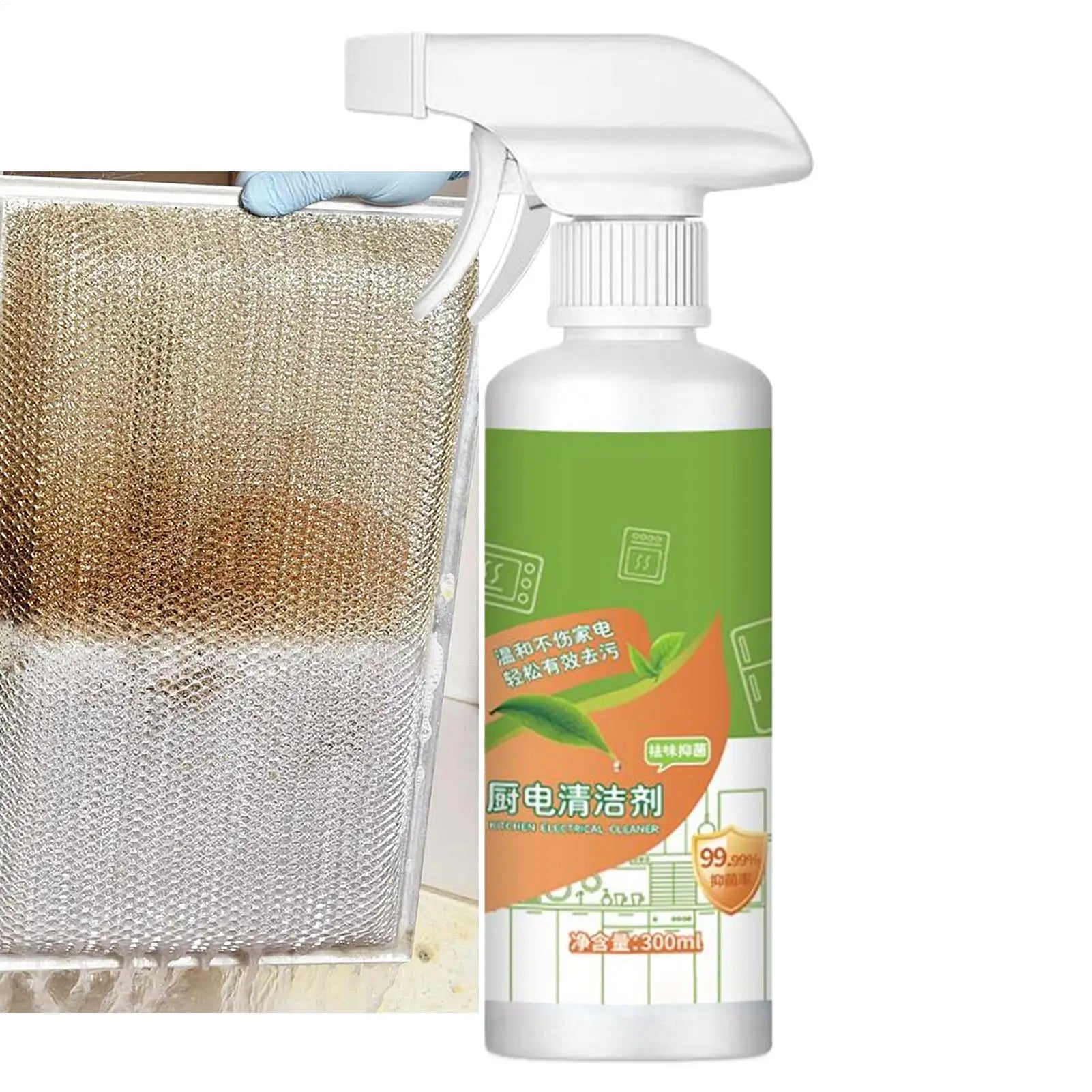 Powerful Kitchen Degreaser Spray Cleaner Stubborn Grease Range Hood