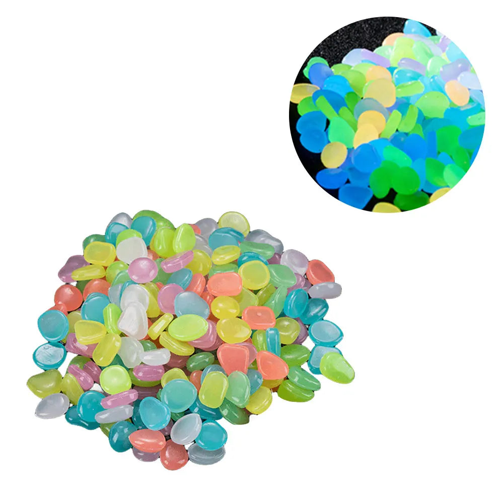 Fish Tank Pebbles Multifunction Glow Dark Outdoor Decorative Stones