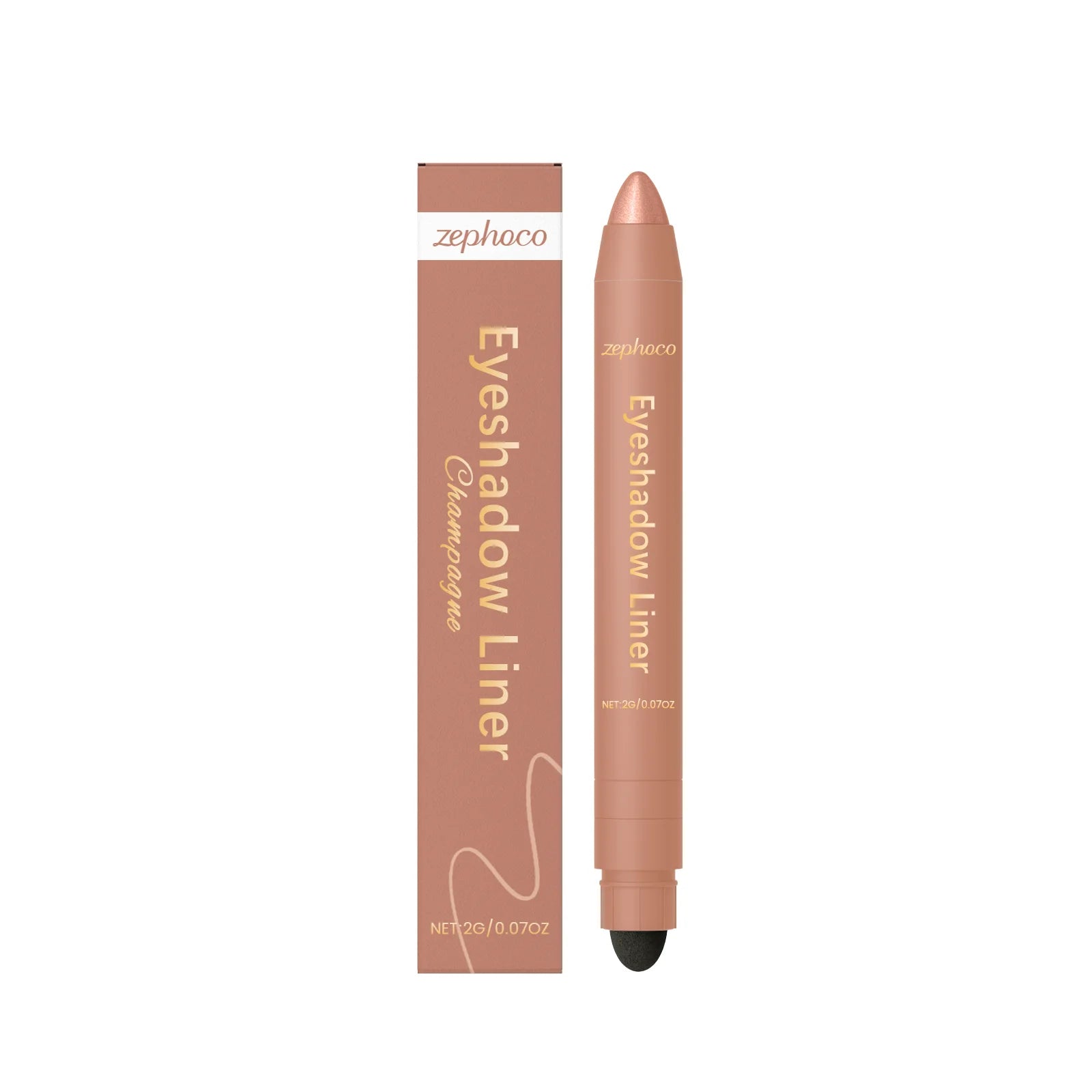 2-in-1 Waterproof Eyeshadow Liner Pen | Long-Lasting Eye Makeup 2-in-1 Eye Liner Pen Zpaxo Champagne