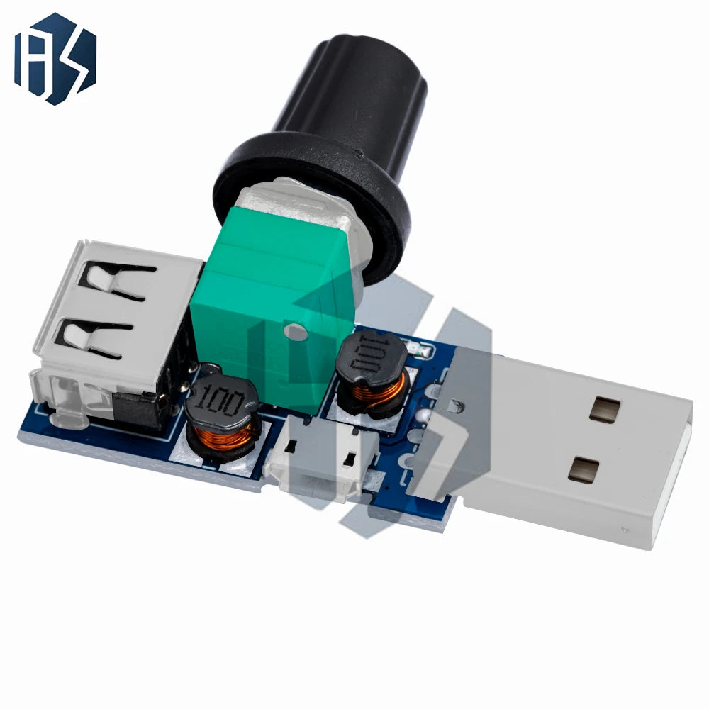 DC 4V-12V 5W XY-FS USB Fan Stepless Speed Regulator Auxiliary Cooling Zpaxo