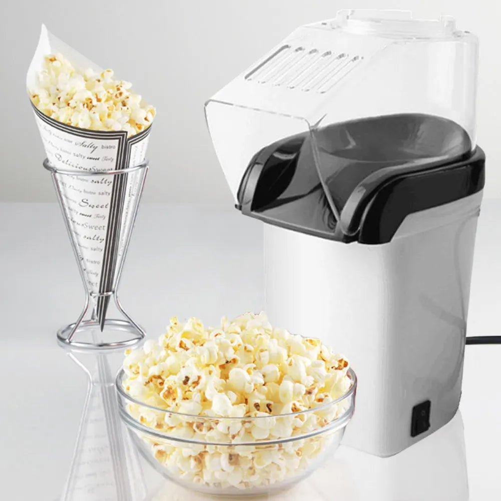 1200W Hot Air Popcorn Popper High Popping Rate Electric Hot Air Popcorn Maker for Home Family Party Kids Zpaxo