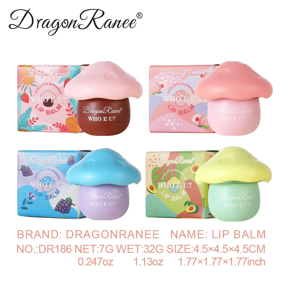 Mushroom Lip Balm Moisturizing and Hydrating Lip Gloss for Light Makeup, Winter Hydration, Everyday Versatile Lip Balm, Base Lipstick, Lip Balm Zpaxo