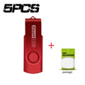 Zsuit 5Pcs/Lot USB 2.0 Flash Drive 4GB 8GB Pendrive 16G 32GB Flash Memory Stick 64GB Hight Speed Pen Drives Storage key Usb Zpaxo 8 GB Red