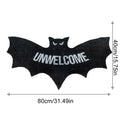 Gothic Bat Bath Mat 80x40cm Halloween Area Rug Soft Non-slip