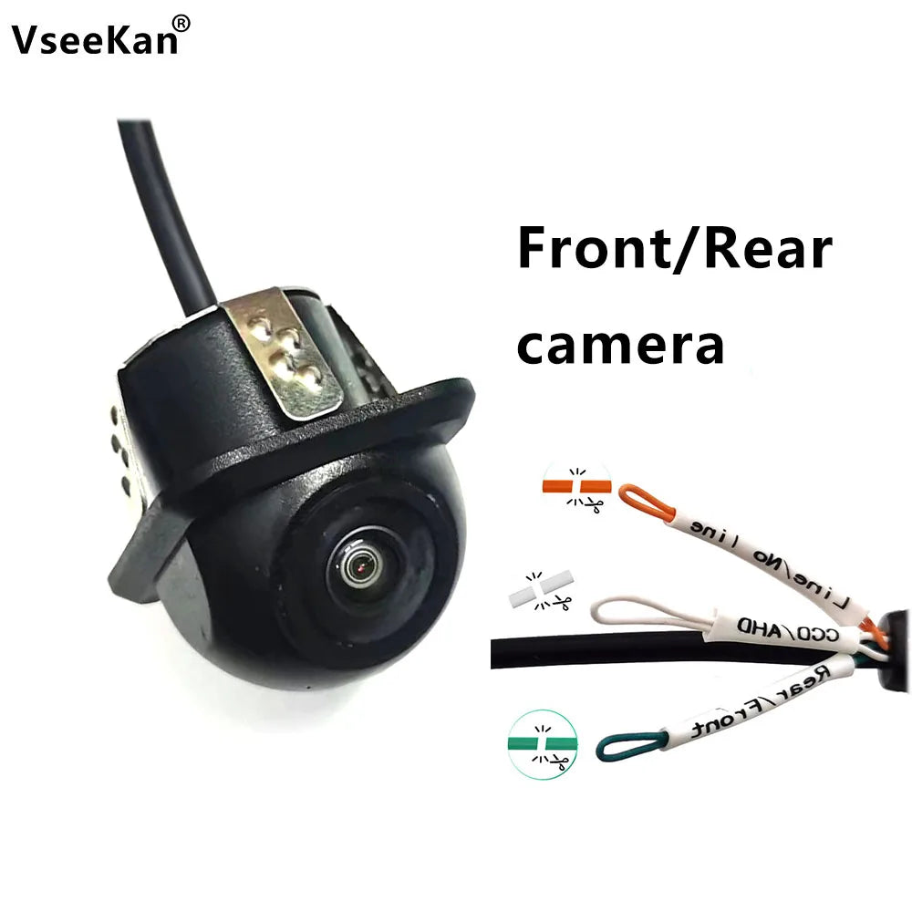 Car Rear View Camera AHD 1080P CVBS 720P Side Front Reversing Backup