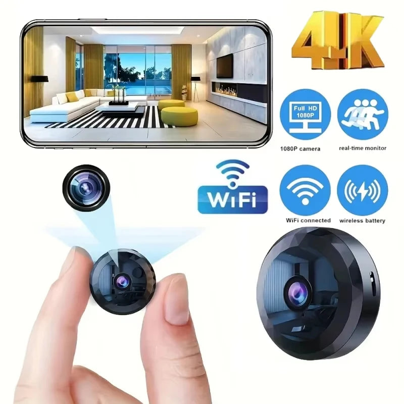 1080P HD Mini Wireless Wifi Camera Babymonitor Home Security Night