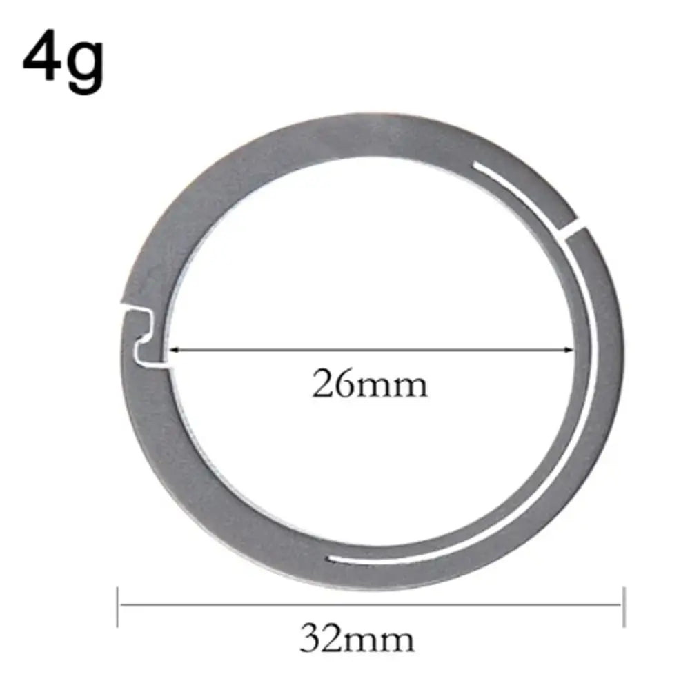 18/22/26/32mm Titanium Alloy Key Rings Organizer Lightweight Titanium Alloy Keychains Removable Quick Release Zpaxo -32mm
