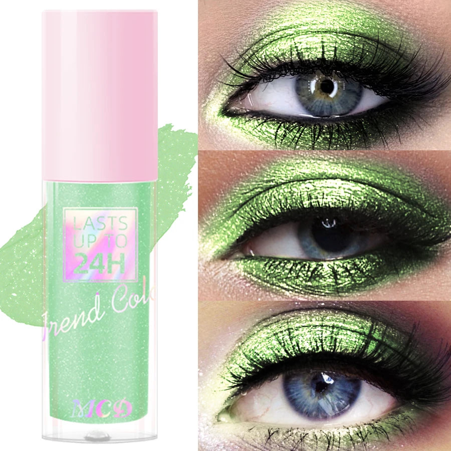6 Glitter Liquid Eye Shadow-metallic Smudge-proof Makeup Gifts Shadow