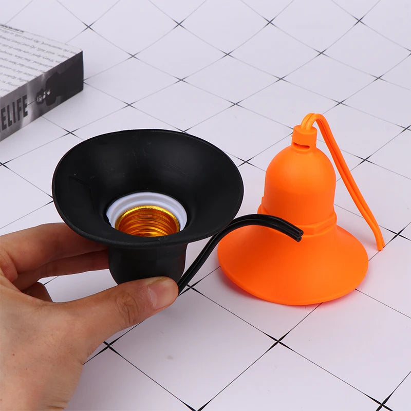 Durable E27 Screw Bulb Holder High-temperature Resistant Waterproof Zpaxo