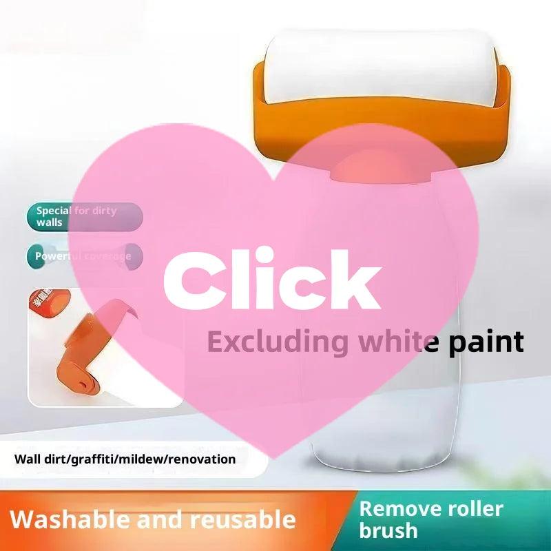 1Pcs Wall Repair And Touch-Up Tool Reusable 350ml Paint Roller Brush Water Based Latex Paint Plastic Bottle DIY Accessories Zpaxo Default Title
