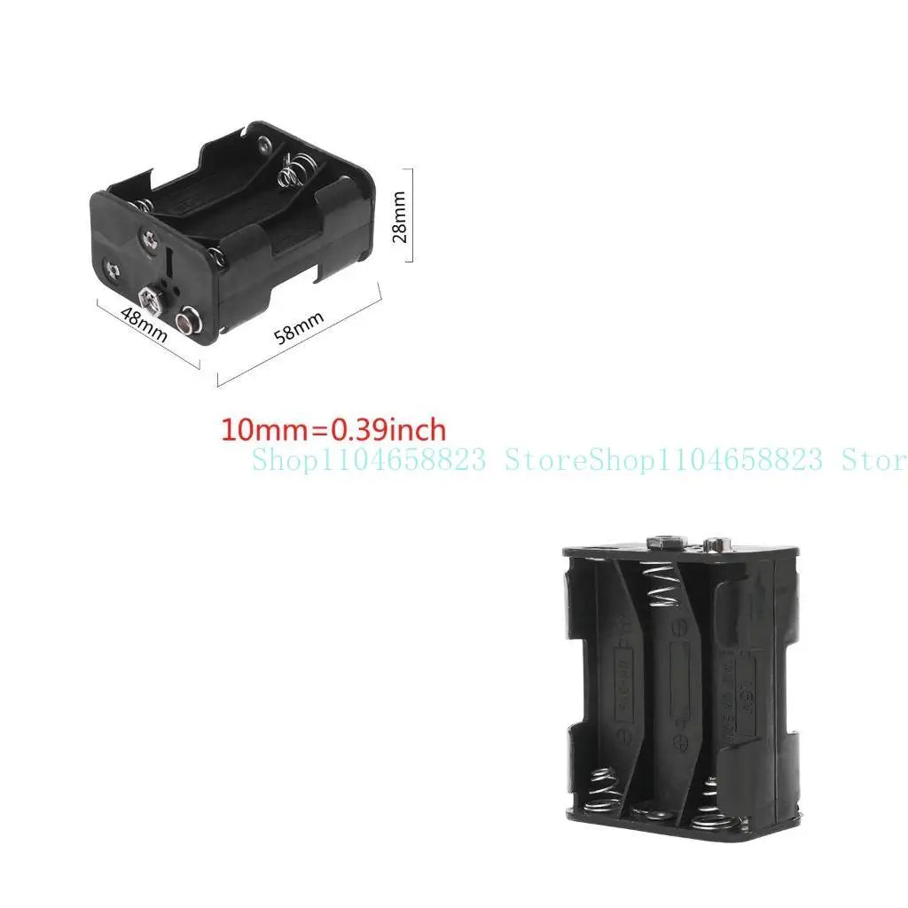 6x AA 1.5V Battery Clip Slot Storage Holder Box for Case 6xAA Batteries Stack Connector Double Side Buckle Box Zpaxo