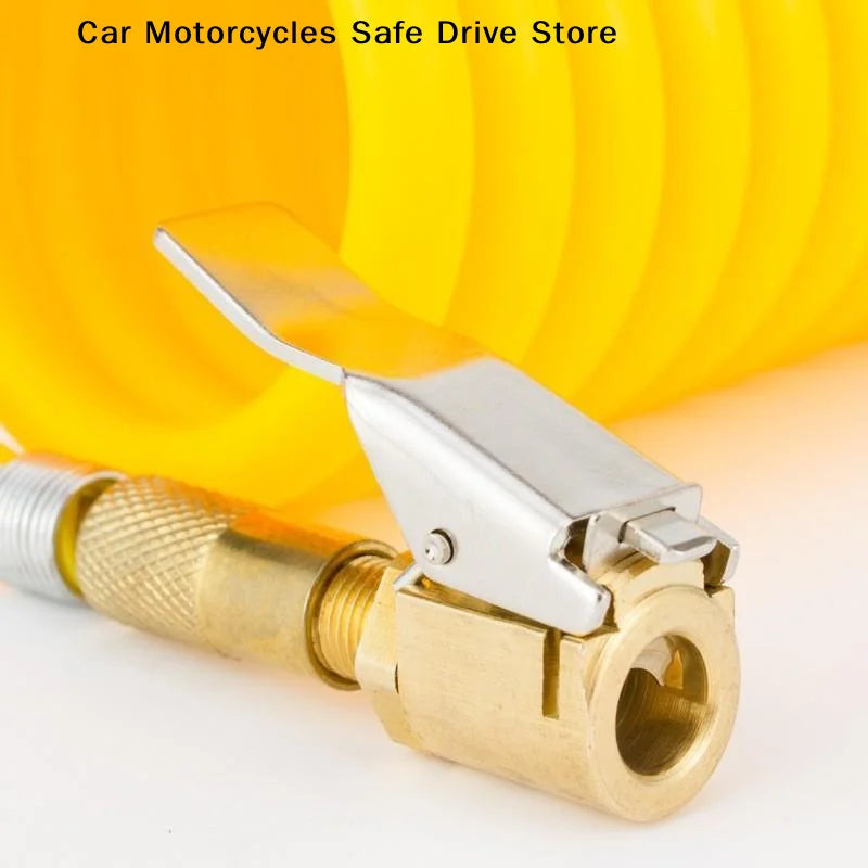 CMCar Tire Air Chuck Inflator Pump Valve Connector Clip-on Adapter
