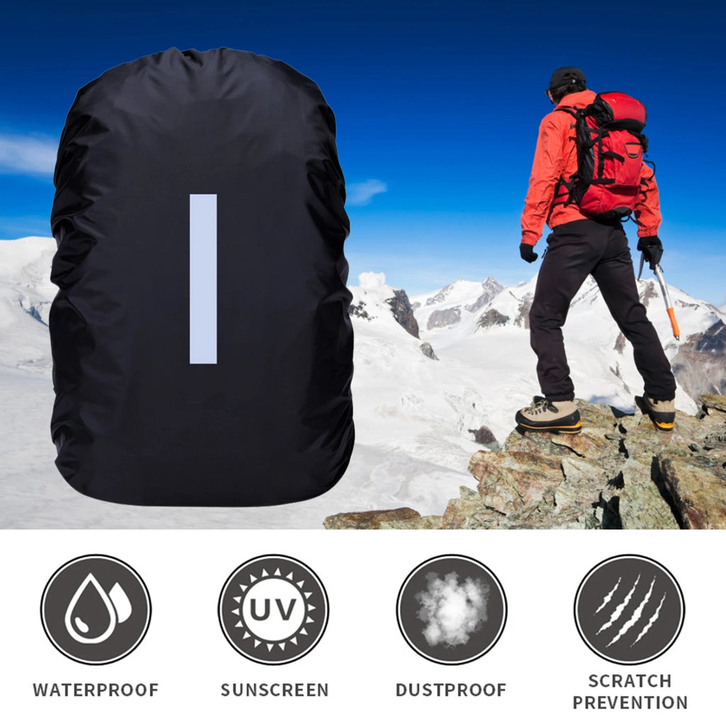 Waterproof Backpack Rain Cover Reflective Strap Rucksack Hiking