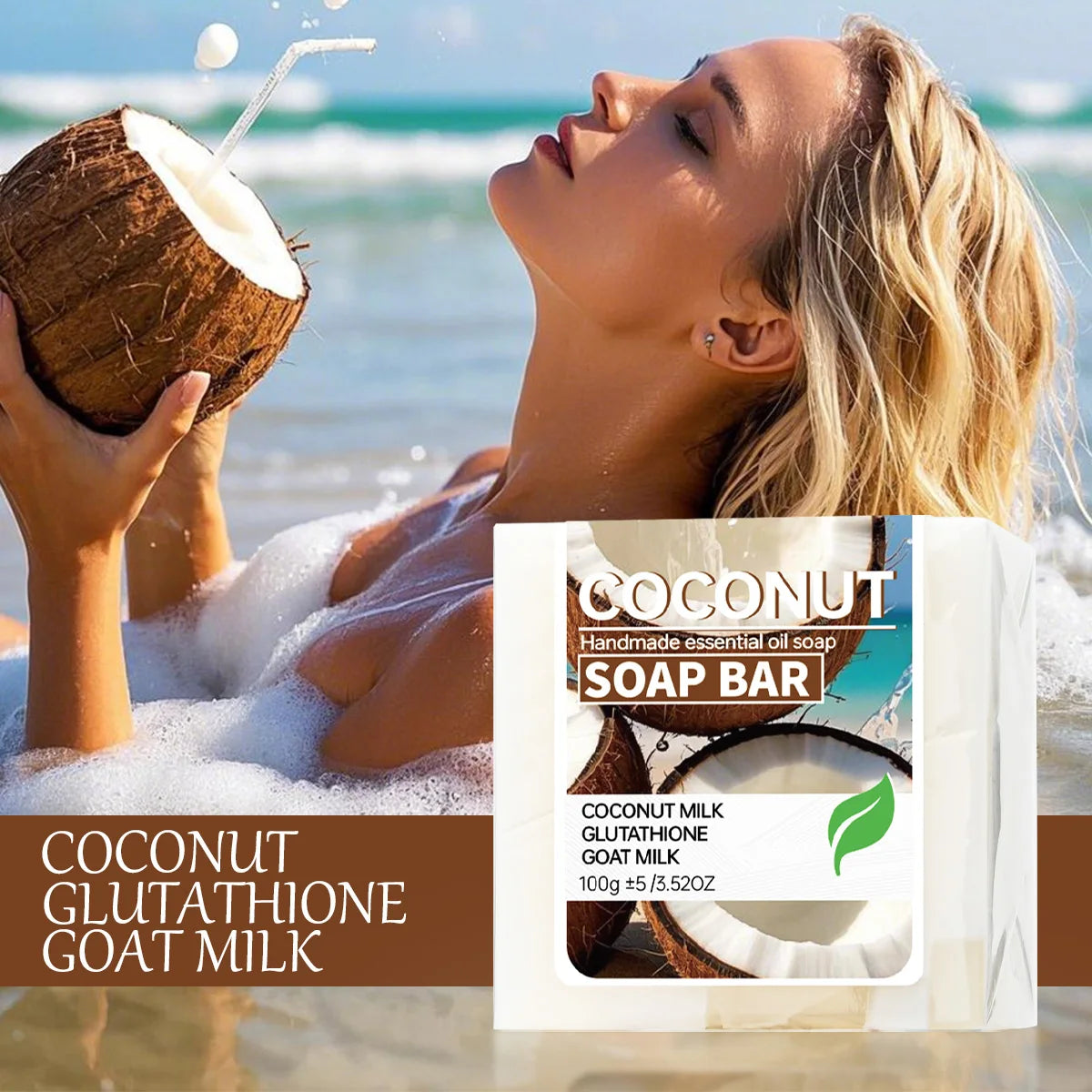 Coconut Milk & Glutathione Brightening Soap – Goat Milk Bar Brightening Bar Soap Zpaxo