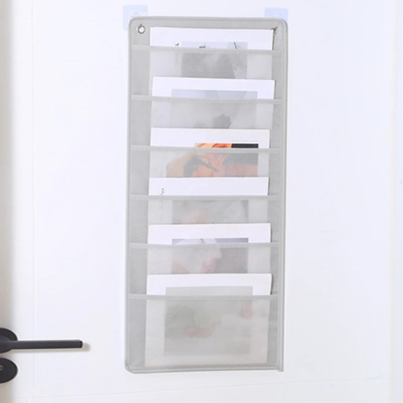 Bag Oxford Cloth Storage Office Document Hanging Pocket Chart File Zpaxo