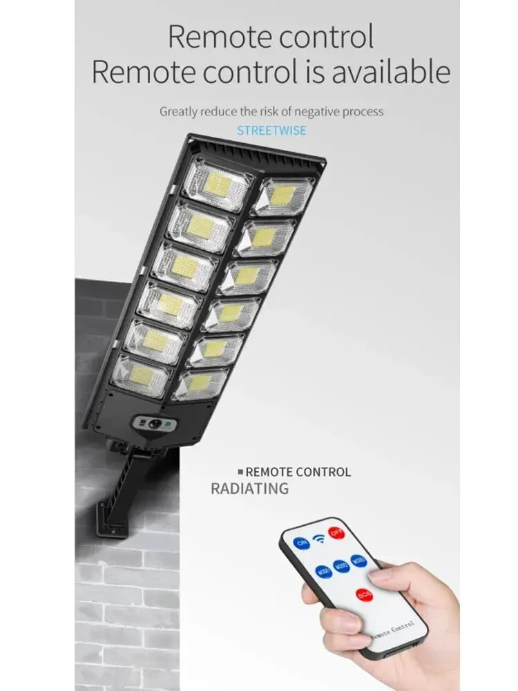 ESMARTER 8000LM Solar Wall Light – Motion Sensor & Remote