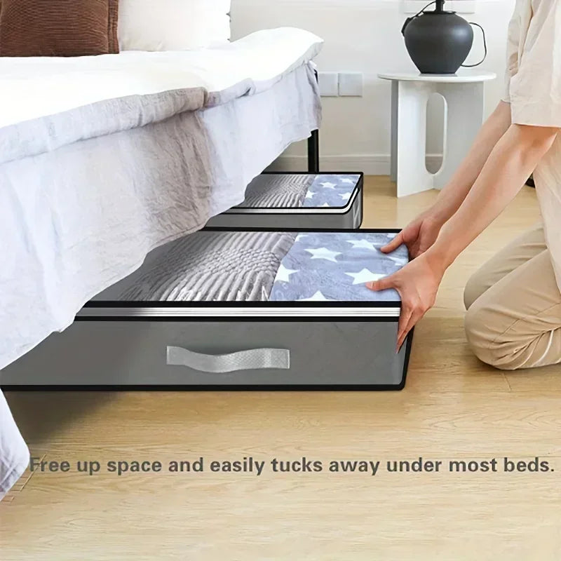 The Thickened Large-sized Storage Box Under The Bed Can Hold Clothes, Quilts, And Non-woven Fabric Bags For Storage Zpaxo