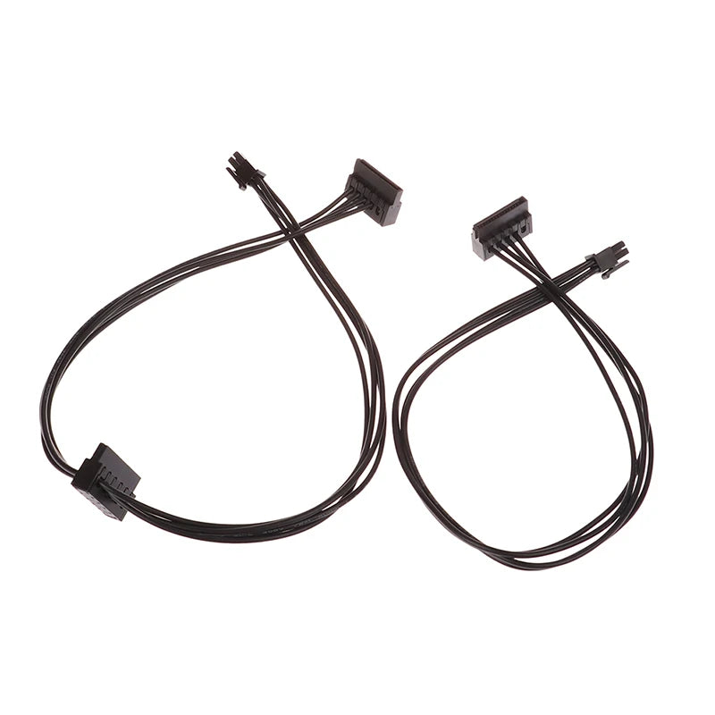 4 Pin One/Two/Threr Port SATA Power Supply For Lenovo Main Board Interface Small 4 Pin to SATA SSD Power Supply Cable 35/45/65cm Zpaxo