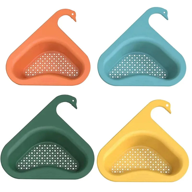 Large Kitchen Sink Drain Basket Organizer Faucet Holder Strainer Food Garbage Colanders Draining Shelf Organization Accessories Zpaxo