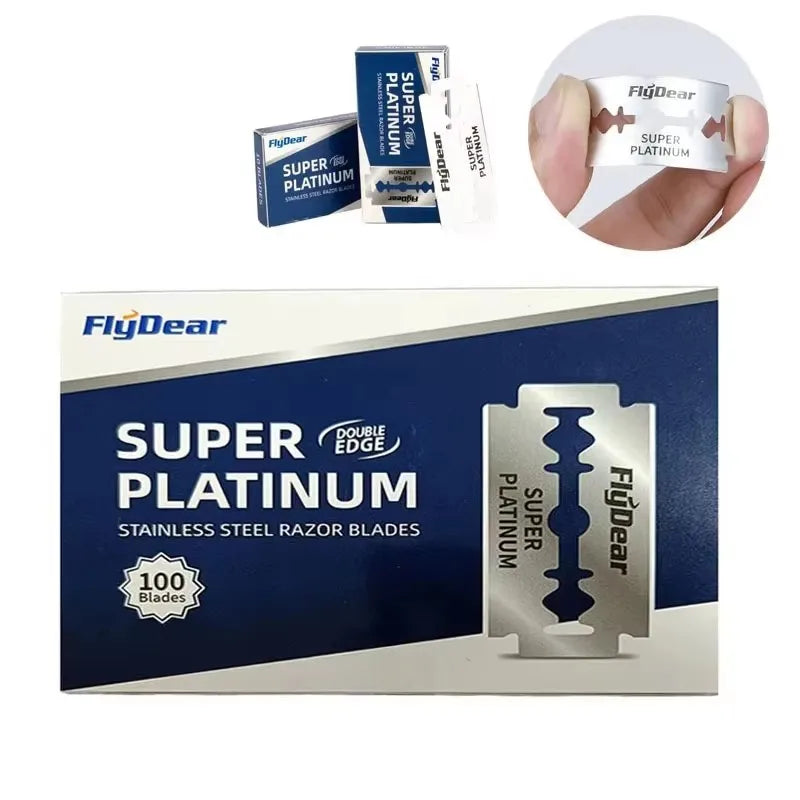 Double-Sided Stainless Steel Razor Blades – 10/40/80 Pack