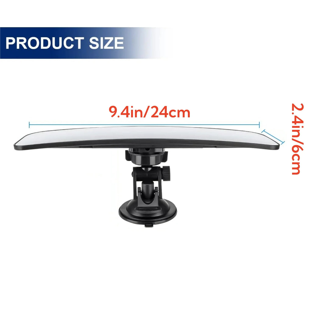 1Pc Interior Car Rear View Mirror With Suction Cup 360° Rotates Adjustable Universal For Vehicle Car Truck Accessory Replacement