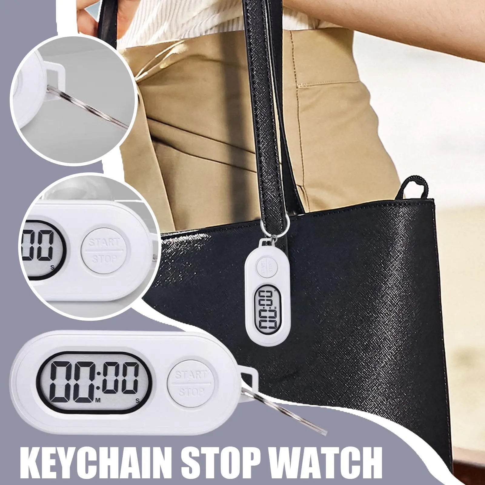 Stop Timer Clock Outdoor Sports Time Counter Watch Pocket Ornament