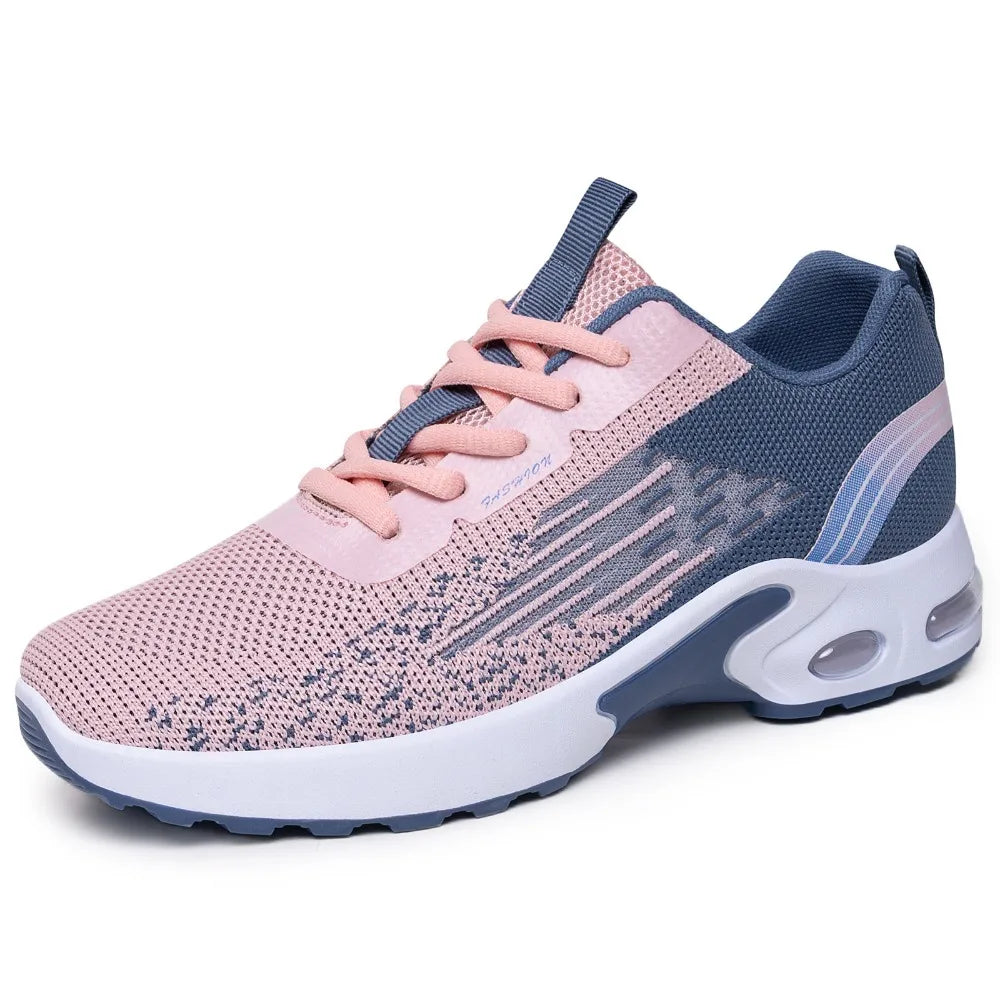 Women's Casual Running Shoes Breathable Knitted Upgraded Version Zpaxo 41 pink