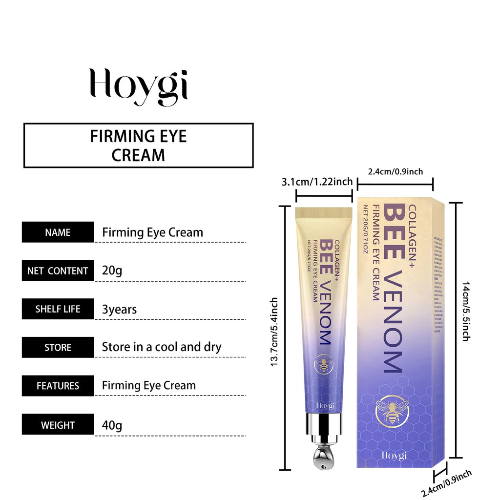 Hoygi Retinol & Bee Venom Peptide Firming Eye Cream Series Anti-Aging Eye Cream Zpaxo Bee Venom