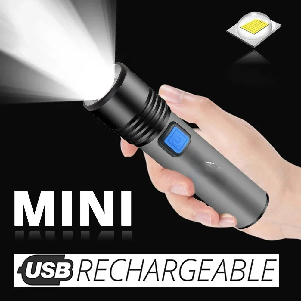ESMARTER K31 USB Rechargeable Zoomable LED Flashlight