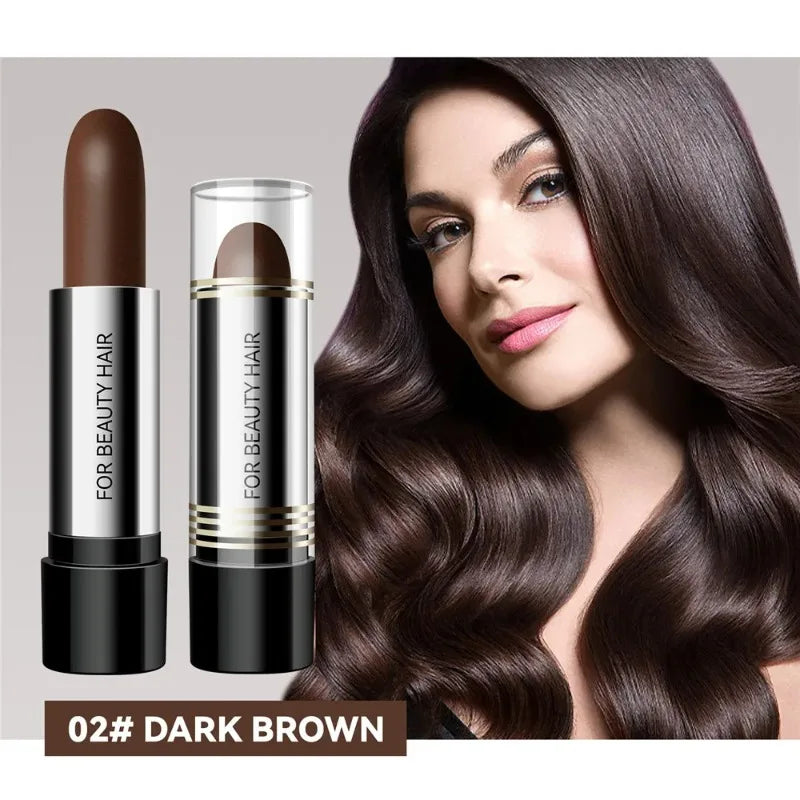 Black Brown One-off Temporary Hair Coloring Pen Covered White Zpaxo 02-Dark Brown