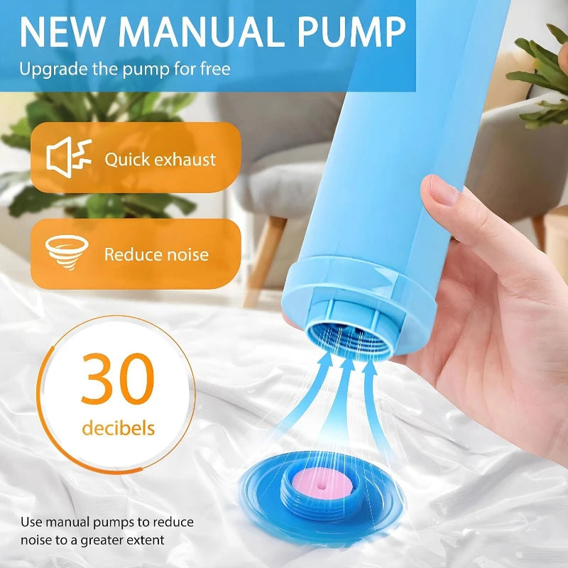 Thickened Vacuum Storage Organizer Bags Travel Suitcases Essentials, Wardrobe Clothes Compression Packaging Sealing Bag Zpaxo