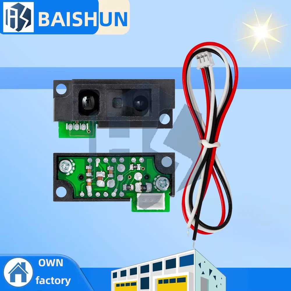 GP2Y0A51SK0F High-Precision IR Ranging Sensor Module: 2-15cm Detection Range, 5V I2C Output (Compatible Design) Zpaxo 1PCS