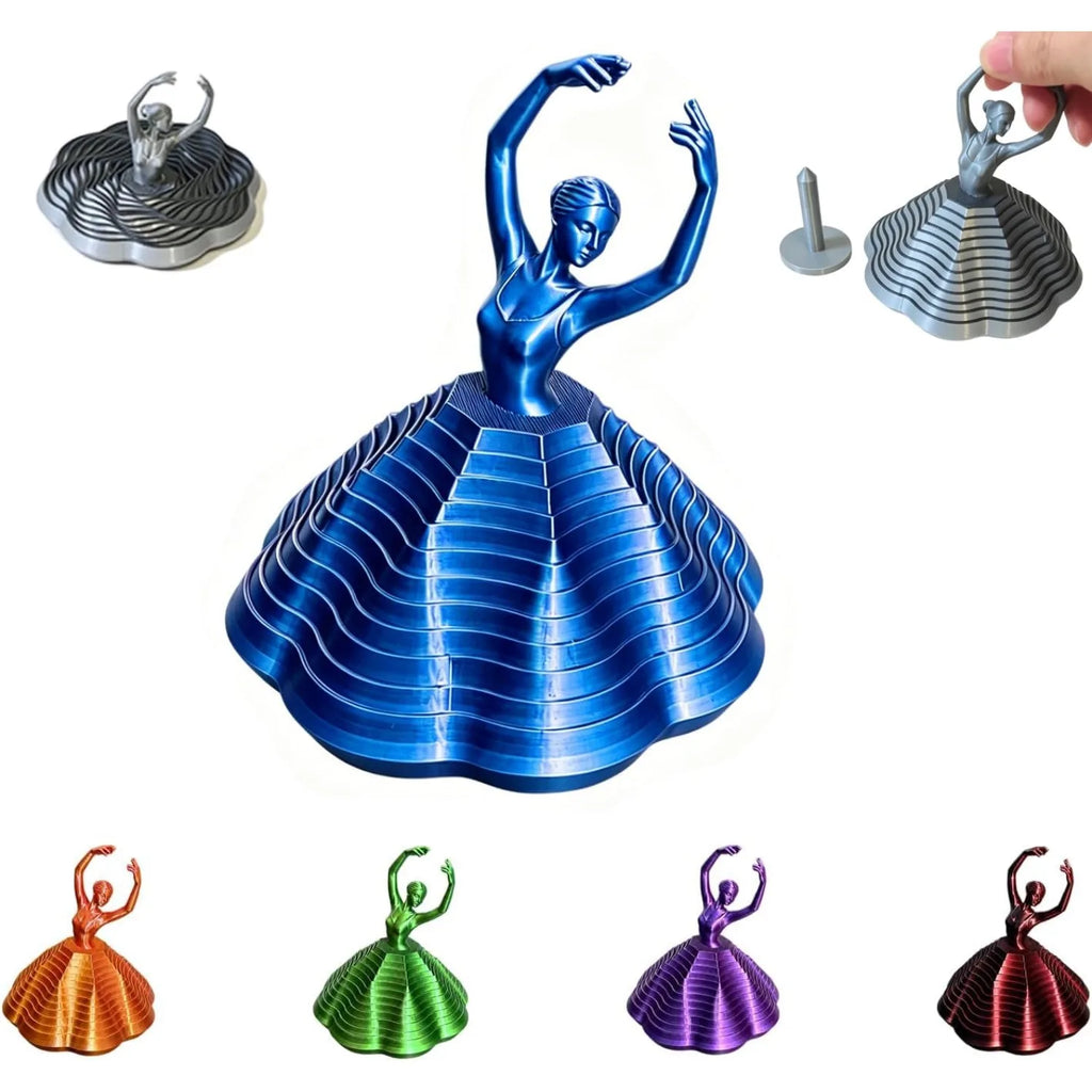 Spinning Ballerina Fidget Ornament Ballet Spinner Changing Expanded