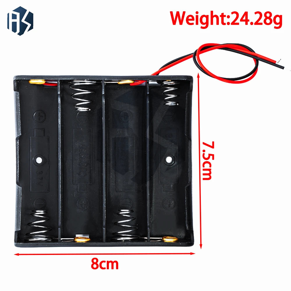 18650 Power Bank Enclosure – 1-4 Slot Battery Case, Wires & Hard Pins Included Zpaxo