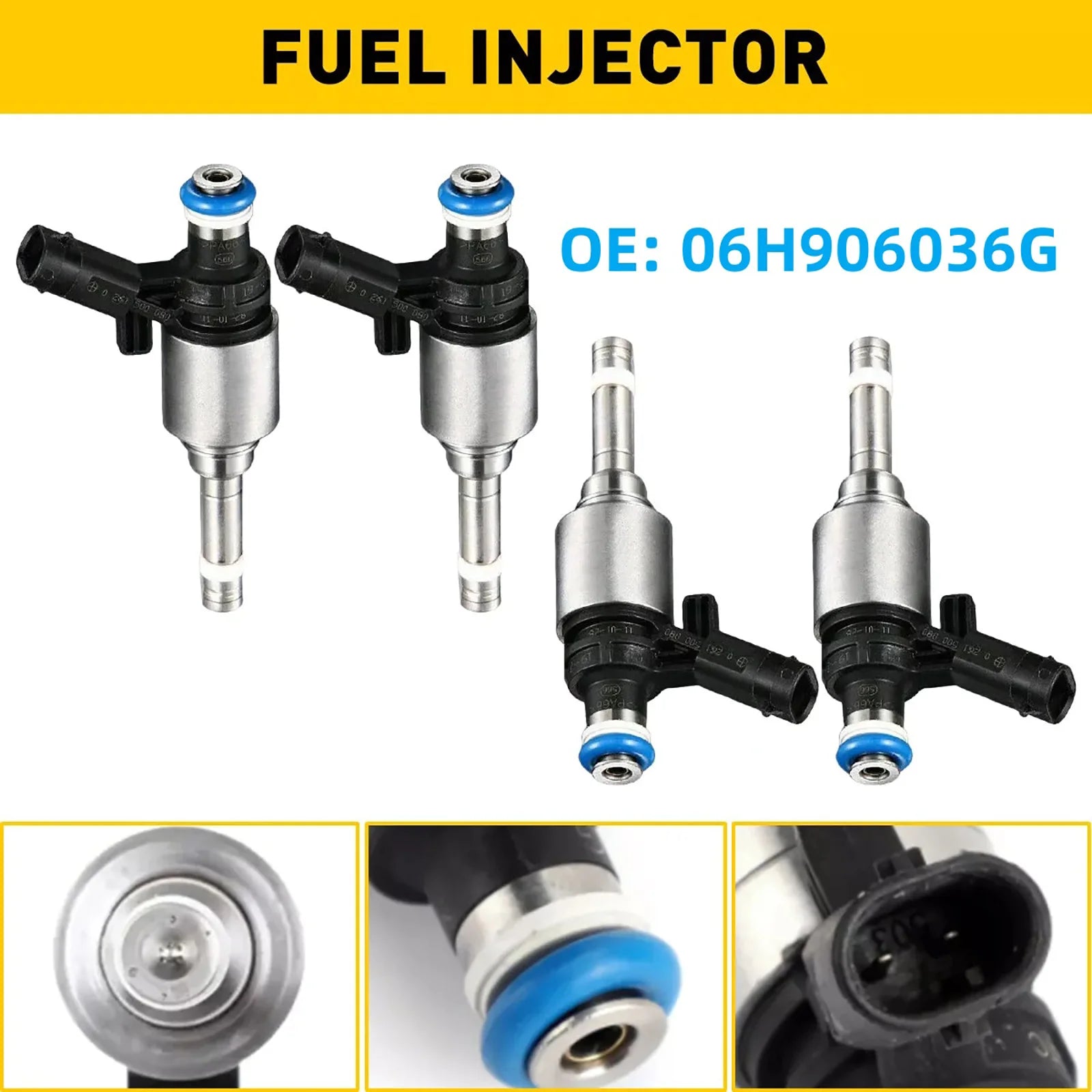 Fuel Injectors 06H906036G Audi A3 A4 A5 A6 Q5 Volkswagen Beetle Golf